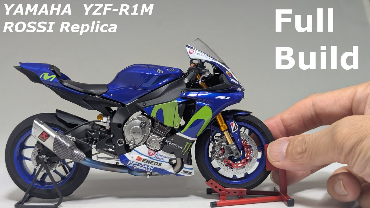 TAMIYA 1/12 YAMAHA YZF-R1M (Rossi Replica), Full Build