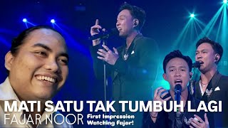 Download lagu FAJAR NOOR - MATI SATU TAK TUMBUH LAGI (BARSENA) REACTION | GRAND FINAL | INDONESIAN IDOL 2025 mp3