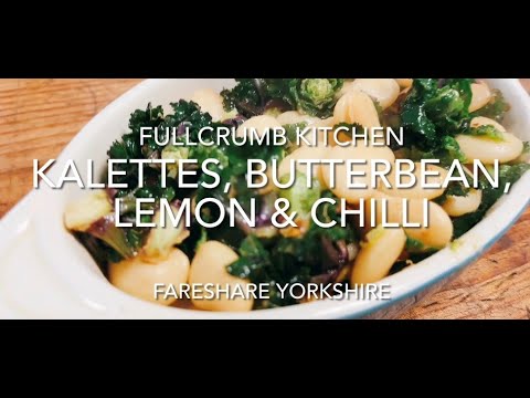 Kalette,Butterbean, Lemon & Chilli Dish - #sidedish #kale
