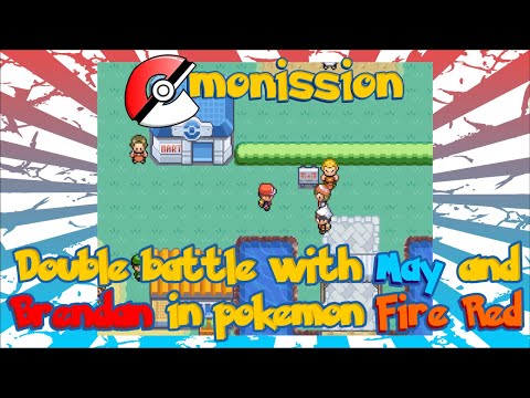 Double Battle with May & Brendan in Pokemon Fire Red - emonission