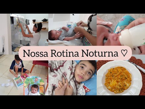 Minha rotina real com dois filhos | Rotina Noturna do meu recém-nascido♡ Como faço e me organizo...