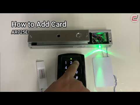 Soyal AR725E How To Add Card