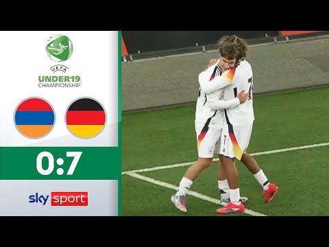 U19 feiert Kantersieg im Auftaktspiel! | Armenien vs. Deutschland | Highlights U19-EM Qualifikation