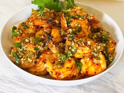 Spicy Broiled Harissa Shrimps - Yum!