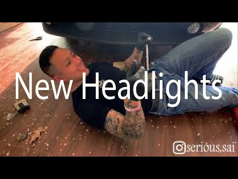 How to remove Challenger front bumper/install headlights 08-14