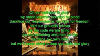 Hammerfall - No Sacrifice, No Victory (lyrics)
