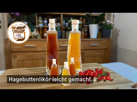 Hagebuttenlikör leicht gemacht