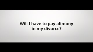 Will I have to pay alimony in my divorce? | Medina, Ohio