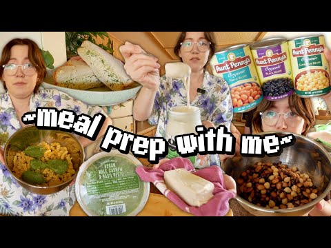 Meal prepping *actually* EASY plant based meals for the week🌱 (w/ updates later in the week)