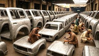 Pakistan Workshop with Amazing Simple Technique - Making Car Panels Manually - @LowCostSkills
