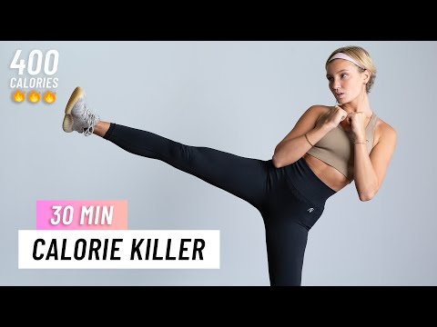 30 MIN CALORIE KILLER HIIT Workout - ALL STANDING -  Full body Cardio, No Equipment, No Repeat