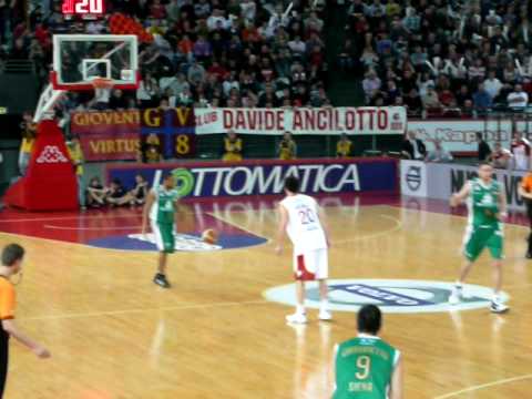 Lottomatica Virtus Roma-Montepaschi Siena - Coast to coast di Ibby Jaaber