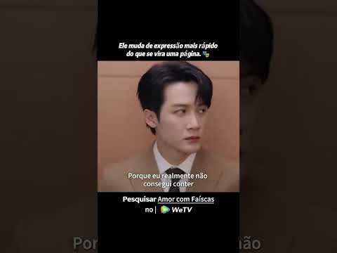 Ele muda de expressão mais rápido do que se vira uma página. 🎭#AmorcomFaíscas