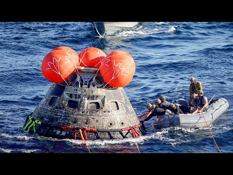 Orion-Kapsel der Nasa landet sicher auf der Erde