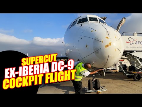 1976-built Douglas DC-9 Jet of Astral Aviation: Three Cockpit Flights in one SUPERCUT! [AIRCLIPS]