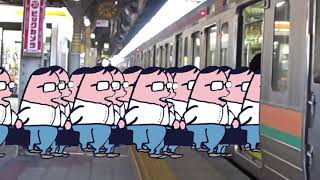 満員電車に乗り込みたい