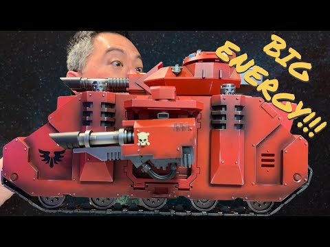 Unboxing & Review of JoyToy Warhammer 40K Space Marines Blood Angels Predator Annihilator Tank