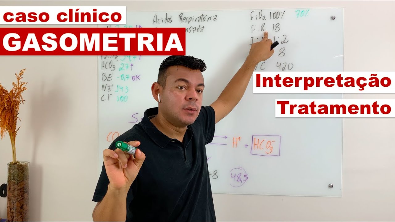Caso clínico GASOMETRIA - INTERPRETAÇÃO e TRATAMENTO