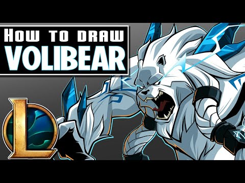 VOLIBEAR vs ORNN Part 1-How to Draw/ League of Legends/ no drawing tablet