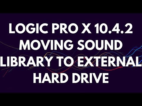 Logic Pro X 10.4.2 Update - Moving Sound Library To External Hard Drive