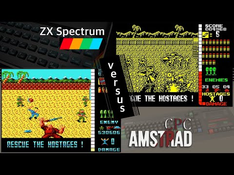 ZX Spectrum vs. Amstrad CPC - 8 games from 1988