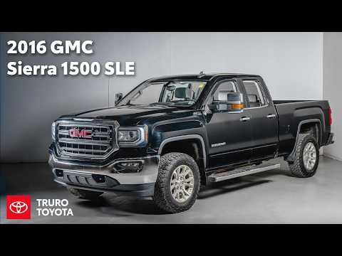 2016 GMC Sierra 1500 4WD Double Cab Standard Box SLE in Black for sale at Truro Toyota in Truro, NS