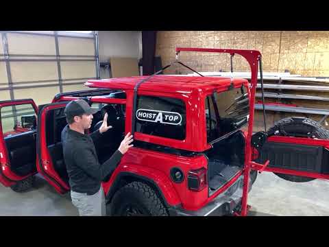 GEN 2 Hoist A Cart video instructions Part 2 Lifting Storage Removal of your Jeep Wrangler Hardtop