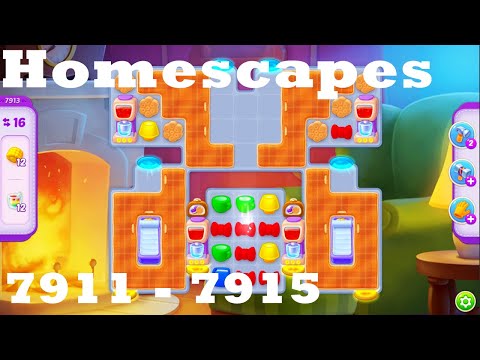 Homescapes Level 7911 - 7915 HD Walkthrough | 3 - match game | gameplay | android | ios | pc | app