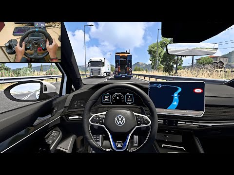 2023 Volkswagen Golf R | #ets2 | Steering wheel gameplay