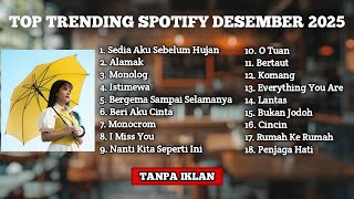 Download lagu TOP TRENDING SPOTIFY TERPOPULER DESEMBER 2025❗❗❗ | Idgitaf - Sedia Aku Sebelum Hujan mp3 Download lagu TOP TRENDING SPOTIFY TERPOPULER DESEMBER 2025❗❗❗ | Idgitaf - Sedia Aku Sebelum Hujan mp3