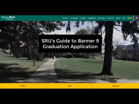 SRU's Guide to Banner 9 Graduation Application