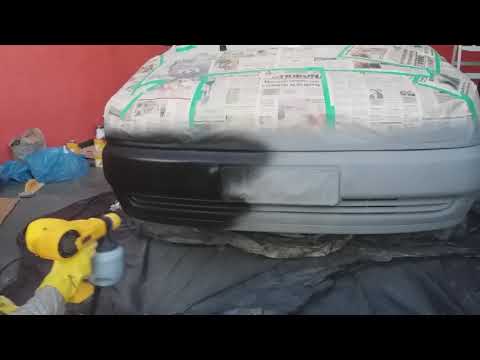 Reformando o para-choque com uma pistola elétrica vonder