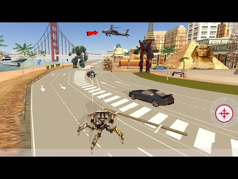 Super Iron Rope Hero - Fighting Gangster Crime (Spider Robot  on Road) Sea - Android Gameplay HD