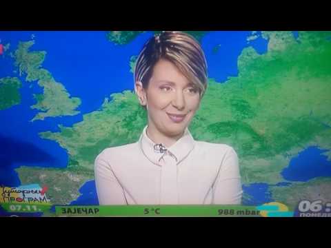 Lapsus prelepe voditeljke vremenske prognoze (Jutarnji program RTS1)