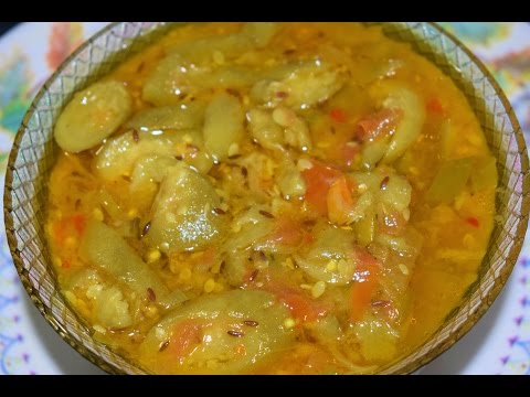 Turai Hari - Mirch Curry | Desi Style | Green Chili and Turai Curry