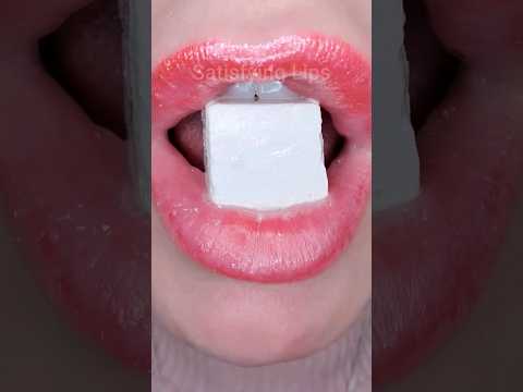 ASMR Satisfying Crunchy Cornstarch Eating Sounds #asmr #asmrcrunch #satisfyingcrunch