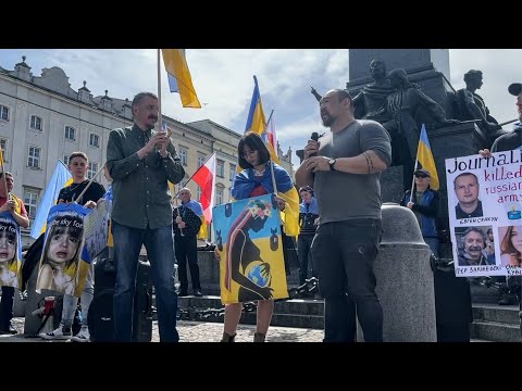 I JOINED THE PROTESTS  in KRAKÓW OLD TOWN  🇺🇦 🇵🇱