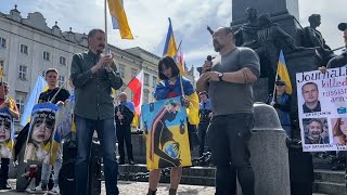 I JOINED THE PROTESTS  in KRAKÓW OLD TOWN  🇺🇦 🇵🇱