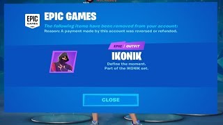 EPIC GAMES IS REMOVING THE IKONIK SKIN FROM YOUR ACCOUNT!