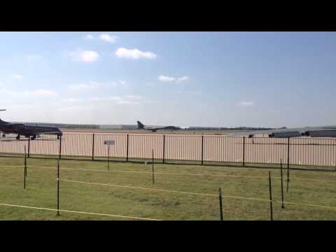 Alliance Airshow 2012 B1 departure taxi