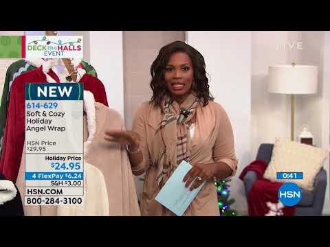 HSN | Deck the Halls featuring Soft & Cozy Gifts 11.01.2018 - 02 AM