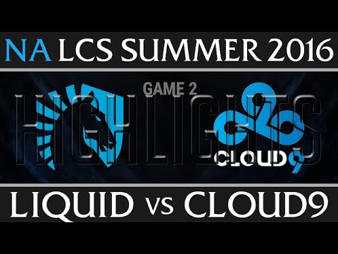 Liquid vs Cloud 9 Game 2, NA LCS Week 9 Day 3 Summer 2016, TL vs C9 G2