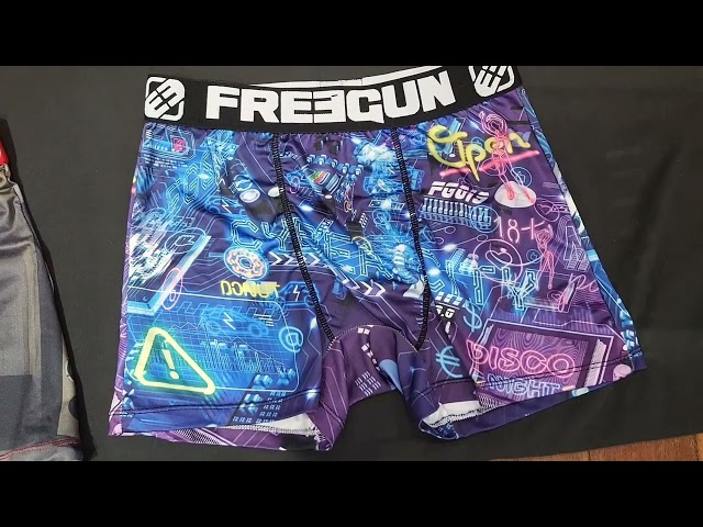 Vídeo relacionado con Freegun Boxer Fg/1/Bmx4 - Boxeador Ajustado para Hombre (Juego de 4), Negro/Azul/Oro/Gris, S