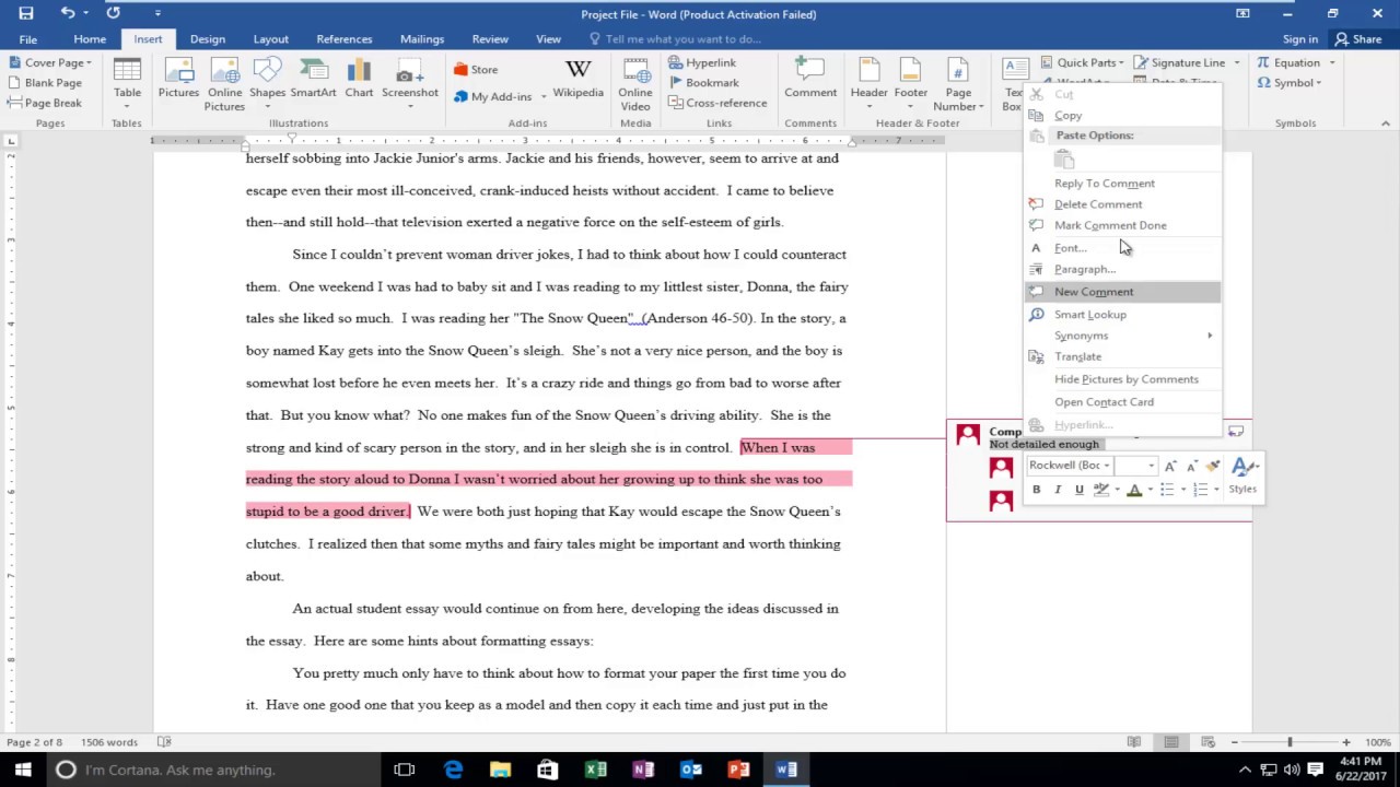 How do you request feedback on a document?