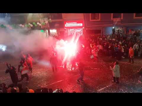 Comparsas nocturnas en el cantón Chillanes, Bolívar,  Ecuador | Carnaval 2026