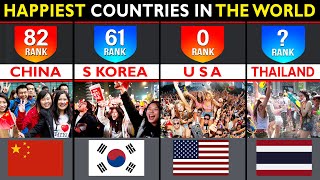 Top Happiest Countries In The World | Country Comparison