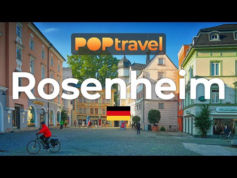 Walking in ROSENHEIM / Germany 🇩🇪 - 4K 60fps (UHD)