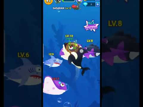 Shark Attack Fishdom Mini Game Ads 6 Evolution#shorts
