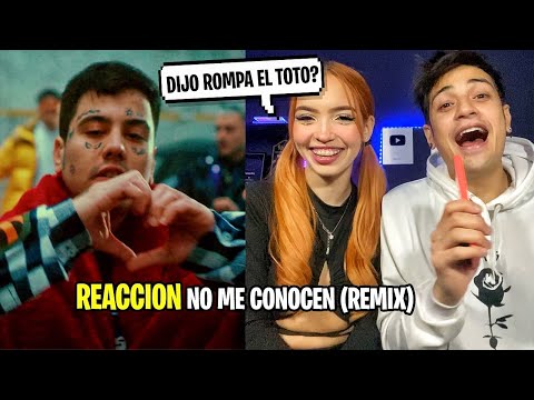 REACCION con MI AMIGA a NO ME CONOCEN (REMIX) - BANDIDO, DUKI, REI, TIAGO PZK