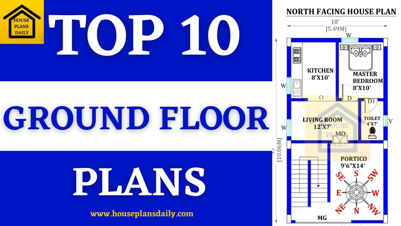 Top 10 Ground Floor Plans For Houses | Single Floor Plan | Ghar ka Naksha